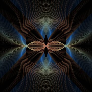 Fraktal doku serisi. Bilim, teknoloji ve tasarım konularındaki soyut geometrik şekillerin bileşimi