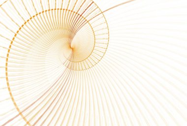 sarmal kabuk beyaz arkaplan üzerinde dijital fraktal resim