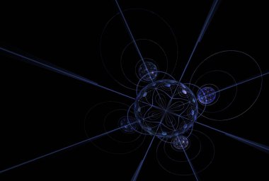 Tasarım sanatı için fraktal bilgisayar oluşturulmuş arkaplan