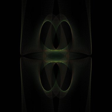 Soyut arkaplan. Fraktal ızgara ve çizgilerin bileşimi.