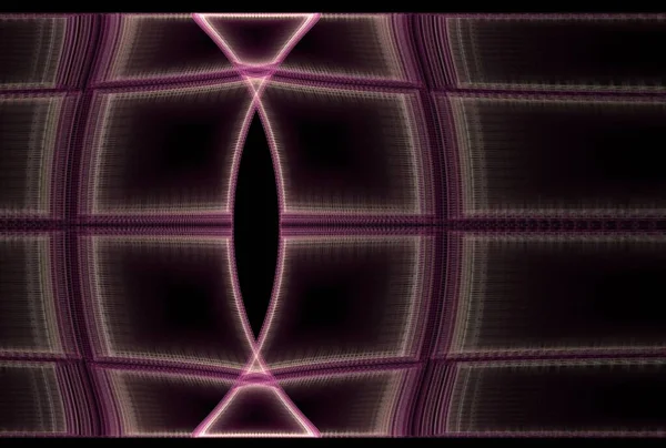 Plaid Textile Géométrique Numérique Fractale Image Sur Fond Noir — Photo