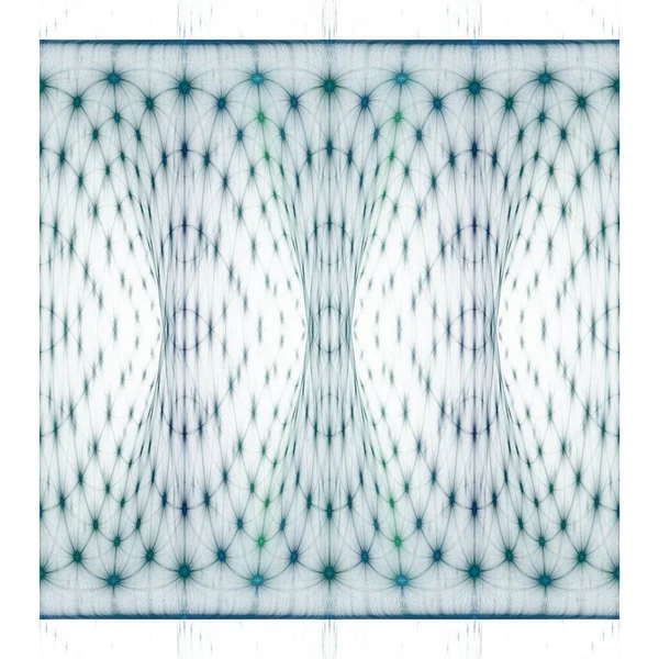Геометричні Лінії Світяться Колонки Цифровим Фрактальним Зображенням Зірок Білому Тлі — стокове фото