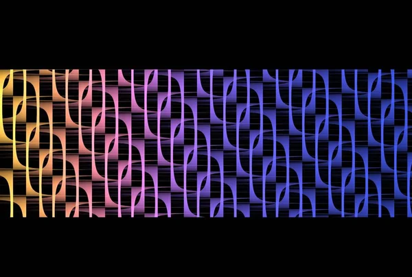 Abstrakcyjne Tło Kolorowymi Świecącymi Liniami Kropkami — Zdjęcie stockowe
