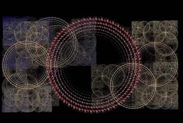 Фрактальный Компьютер Сгенерированный Фон Оформления — стоковое фото