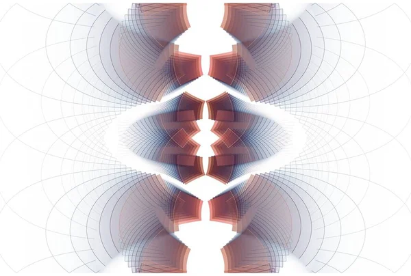 Абстрактна Геометрична Лінія Різьблення Масштабний Портал Струн Цифрове Фрактальне Зображення — стокове фото