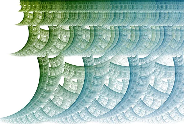 Grüne Fraktale Blume Digitales Kunstwerk Für Kreative Grafik — Stockfoto