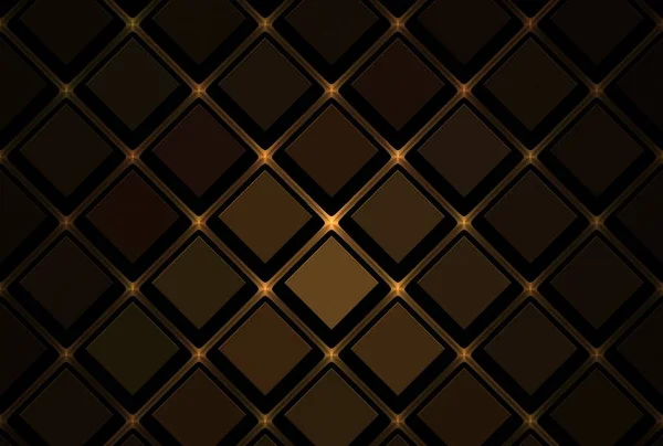 3d alike square shaped design in brown tones with intricate shadow play on dark background