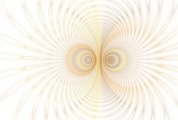 Τρελό Ψυχεδελικό Μοτίβο Κύκλους Ψηφιακή Fractal Εικόνα Λευκό Φόντο — Φωτογραφία Αρχείου