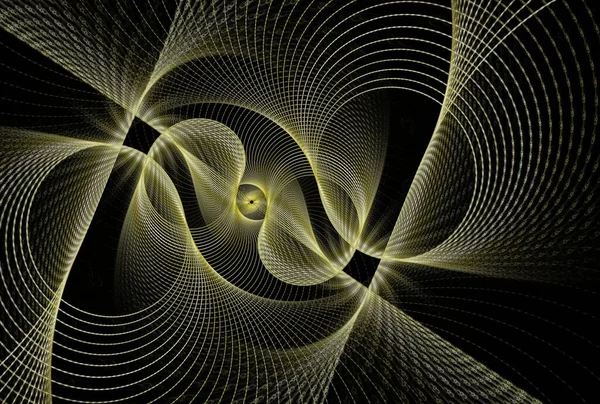 Serie Reinos Fractales Composición Líneas Perfil Espiral Luces Sobre Tema — Foto de Stock