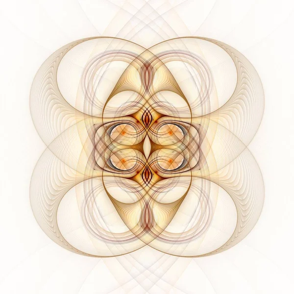 Geometriska Utsmyckade Moderna Smycken Digitala Fraktal Bild Bakgrunden — Stockfoto