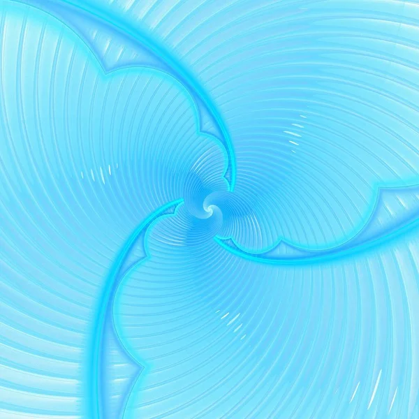 Abstract electric spiral, digital fractal image on white background