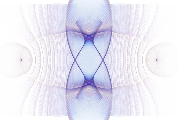 Абстрактний Ельфійський Пісочний Годинник Цифрове Фрактальне Зображення Білому Тлі — стокове фото