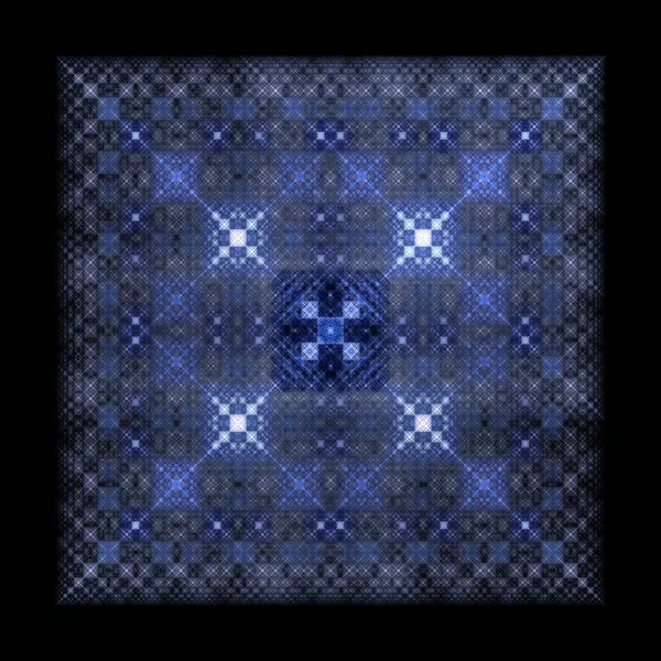 幾何学的な形をした抽象的な青の背景 — ストック写真