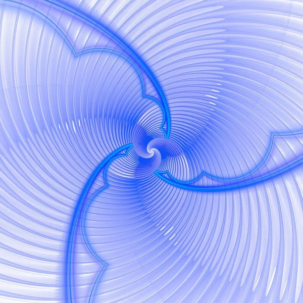 Fondo Azul Abstracto Con Líneas Espiral — Foto de Stock