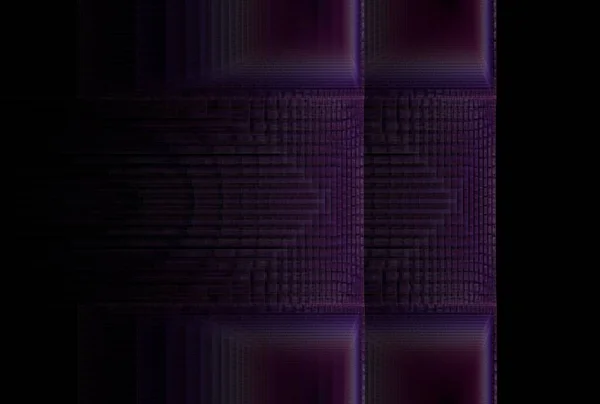 Психоделический Квадрат Шаблона Геометрические Линии Цифровые Фрактальные Изображения Черном Фоне — стоковое фото