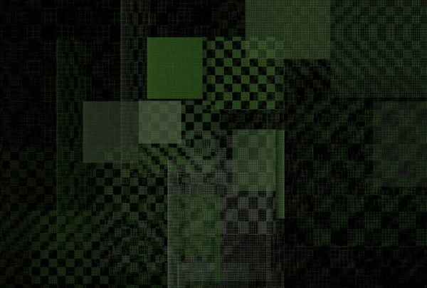 abstract background with black and green squares