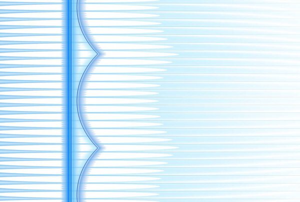 Abstract geometric rectangle shaped, digital fractal image on white background