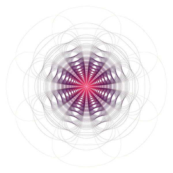 абстрактная фрактальная иллюстрация для творческого дизайна