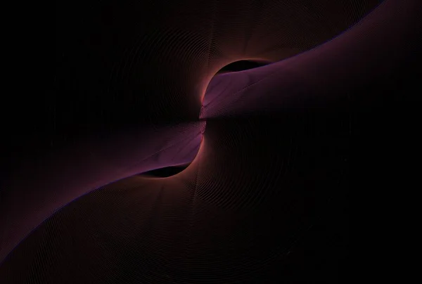 Абстрактний Фрактальний Фон Світяться Хвилями — стокове фото
