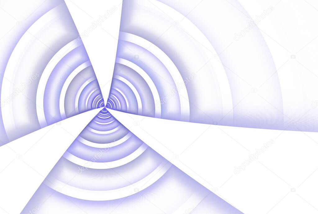 abstract 3d rendering of white modern spiral staircase