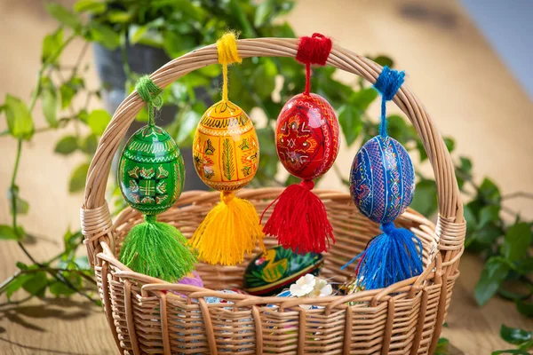 Little child is holding the easter lamb  decoration for Easter holiday.