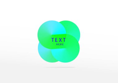 Renkli grafikler soğuk tonlarda soyut afiş, geleceksel tasarım vektör arkaplanı