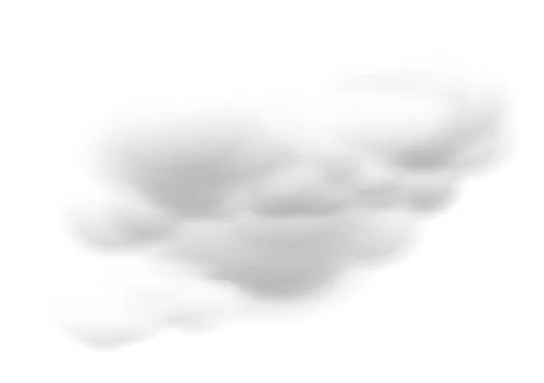 Realistische Weiße Wolkenvektoren Isoliert Auf Weißem Hintergrund Watte Ep63 — Stockvektor