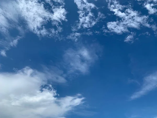 Cirrus Stratus Nuvem Céu Azul Fundo Ep31 — Fotografia de Stock