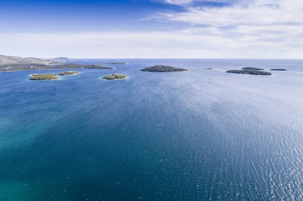 Luchtfoto Van Kroatische Eilanden — Stockfoto