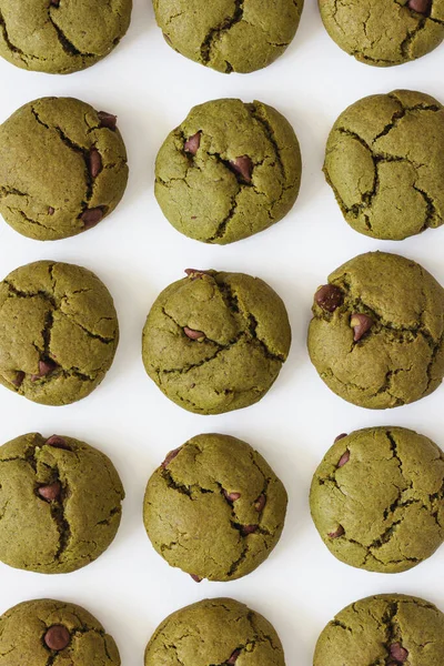 Matcha Chocolate Cookies — стоковое фото