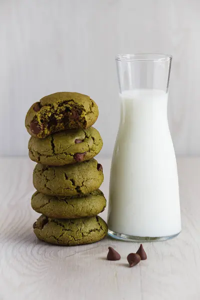 Matcha Chocolate Cookies — стоковое фото