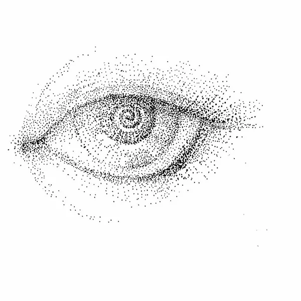 Vektoros illusztráció az emberi szem — Stock Vector