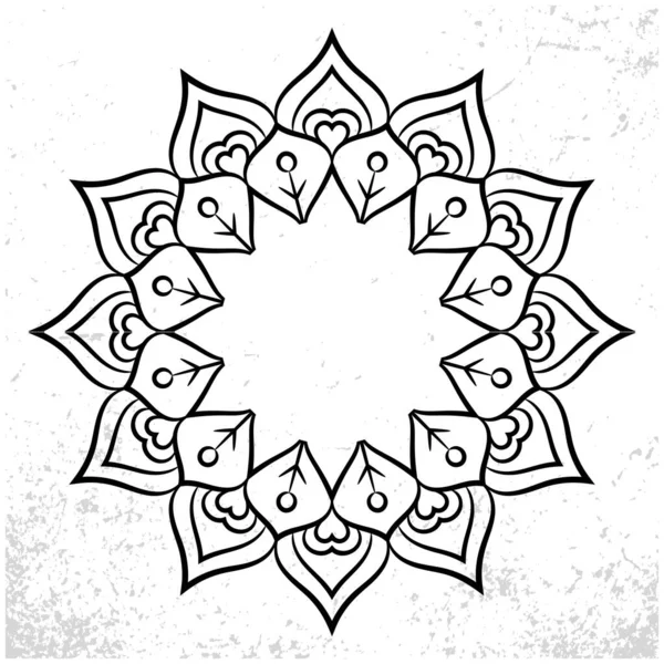 Mandala Elementos Decorativos Étnicos Fondo Dibujado Mano Islámico — Vector de stock