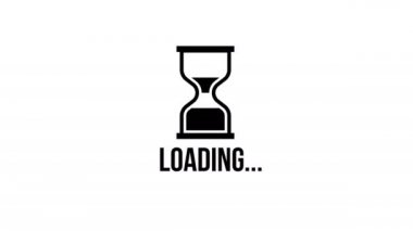 Kum Saati İmleci Canlandırması Yükleniyor. Döngü Canlandırması.