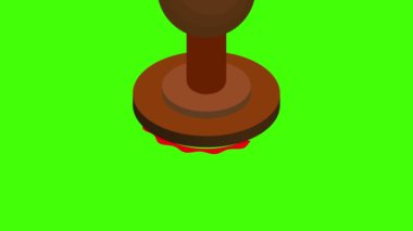 En iyisi pul animasyonu satın almak. yeşil arkaplan. Hareketli animasyon.