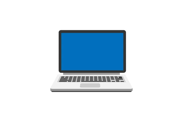 Laptop Ilustração Vetorial Conceitual Estilo Plano Design Isolated Segundo Plano — Vetor de Stock