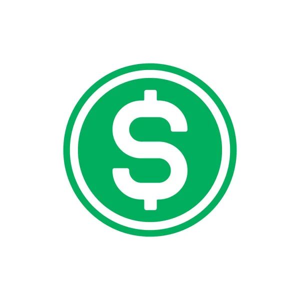 Dollar Money Symbol Élément Conception Modèle Logo Icône Web — Image vectorielle