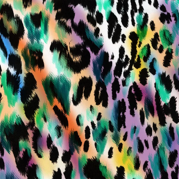 Impresión Animal Fondo Textura Leopardo — Foto de Stock