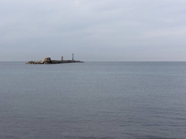 Dalgakıran Diga della Vegliaia 'nın amacı Livorno limanının güney girişini hakim rüzgarlarla korumaktır. Toskana, İtalya