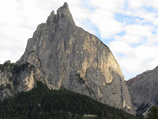 Vue Panoramique Sur Les Dolomites Depuis Castelrotto Tyrol Sud Italie — Photo