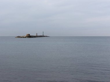 Dalgakıran Diga della Vegliaia 'nın amacı Livorno limanının güney girişini hakim rüzgarlarla korumaktır. Toskana, İtalya