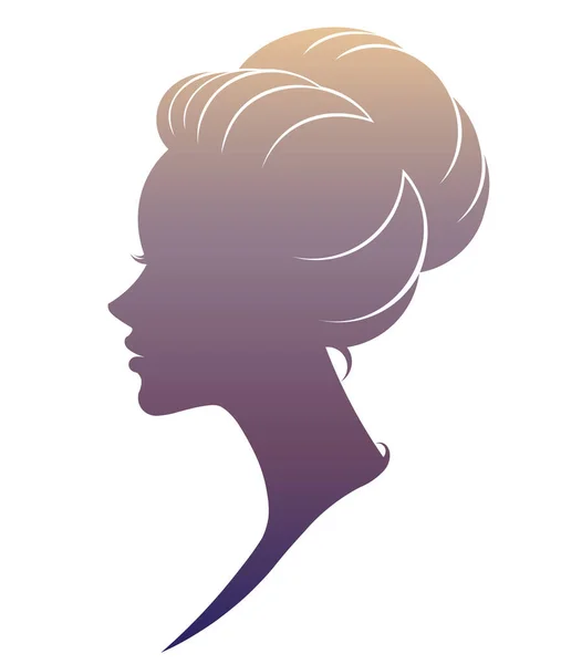 Illustration Vecteur Femmes Silhouette Icône Sur Fond Blanc — Image vectorielle