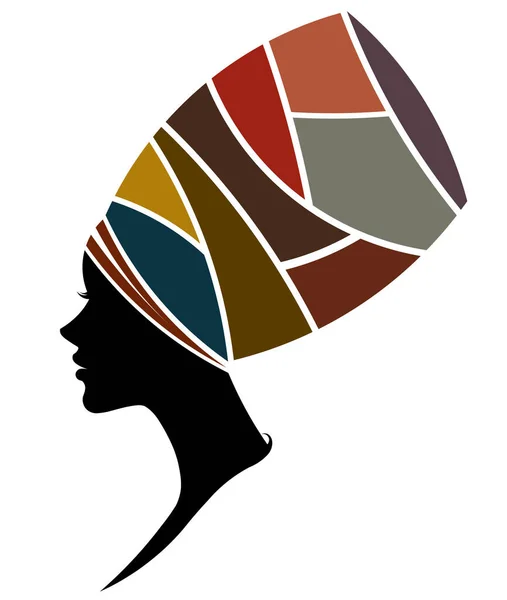 Femmes Africaines Silhouette Modèles Mode Sur Fond Blanc — Image vectorielle