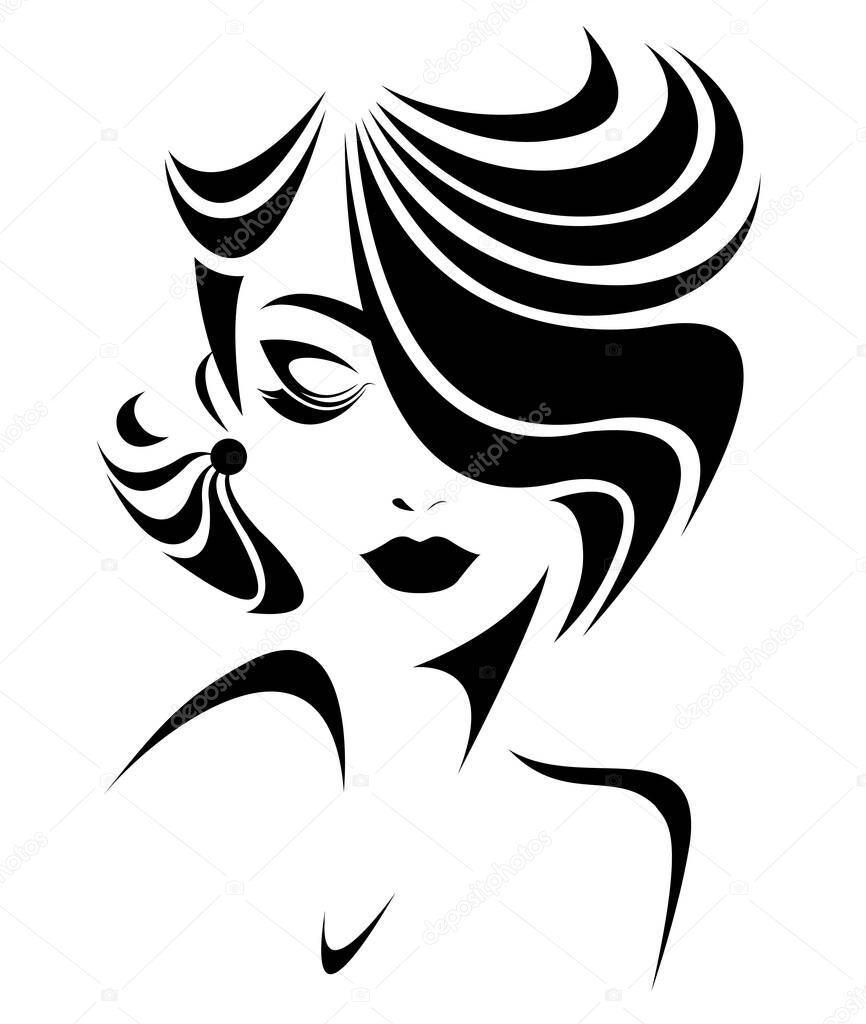 Illustration vector of women icon on white background