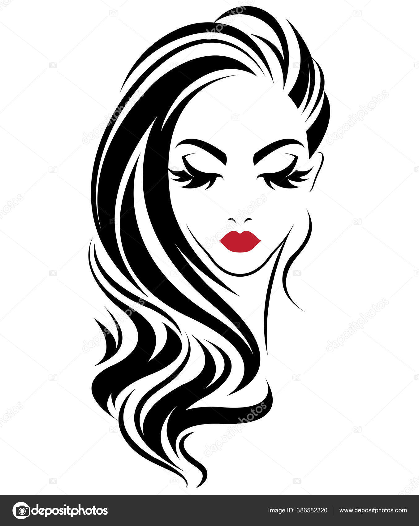 Women Long Hair Style Icon Logo Women White Background Stock Vector Image by ©Bignoze #386582320 Women Long Hair Style Icon Logo Women White Background Stock Vector Image by ©Bignoze #386582320