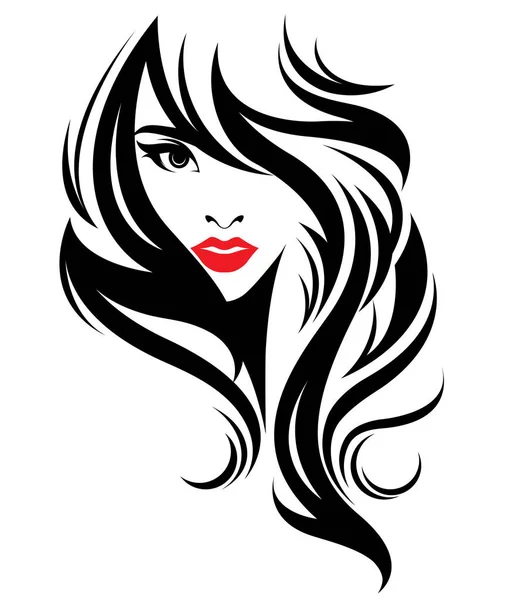 Mulheres Bonitas Logotipo Mulheres Rosto Maquiagem Fundo Branco Vetor — Vetor de Stock