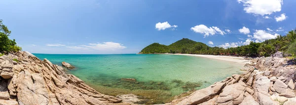 Panorama Haad Khuad Beach Lub Plaży Butelki Phangan Island Tajlandia — Zdjęcie stockowe