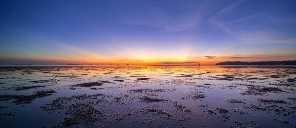 日没のパノラマシーン 香港ビーチ パンガン島 — ストック写真