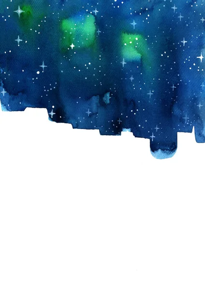 숨막힐 밤하늘 물감으로 그림을 그리는 — 스톡 사진