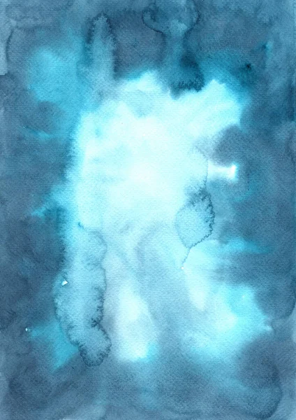 抽象水彩手描き背景海軍青の装飾のための芸術作品 — ストック写真
